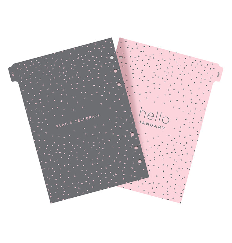 Confetti Week On Two Pages Diary - A5 2025 Multilanguage