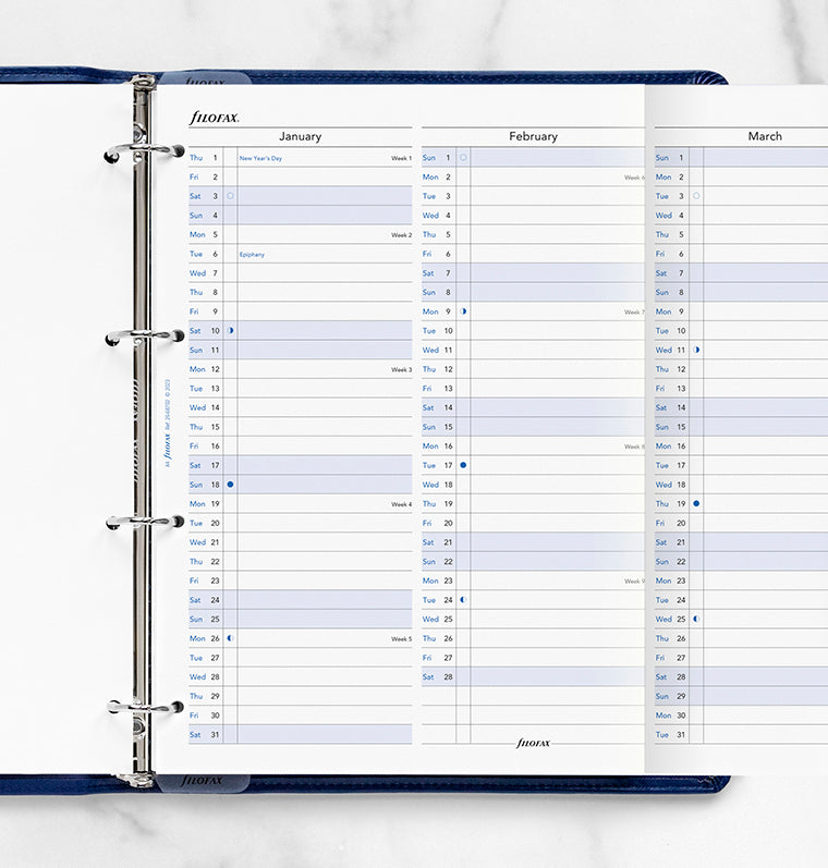 Vertical Year Planner A4 2026 - Filofax – Filofax AP