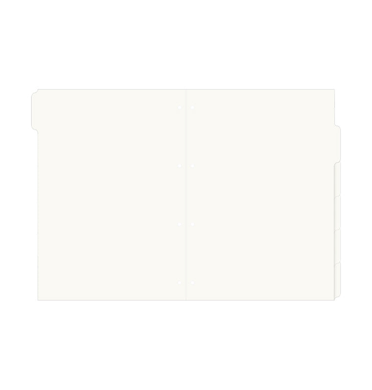 Filofax Cotton Cream Dividers - A4