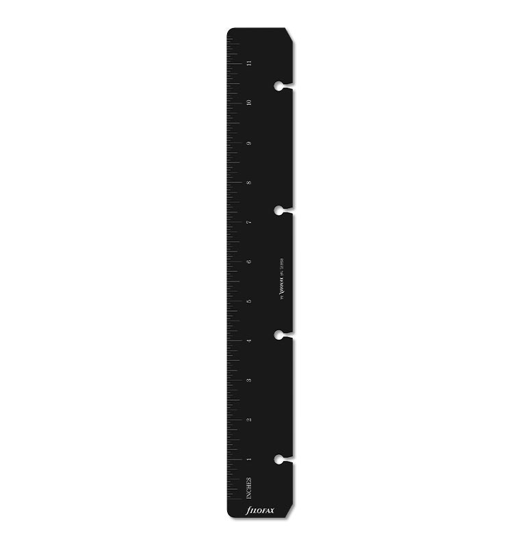 Filfox A4 Notebook Ruler Ruler Page Marker Black A4 - Filofax – Filofax AP
