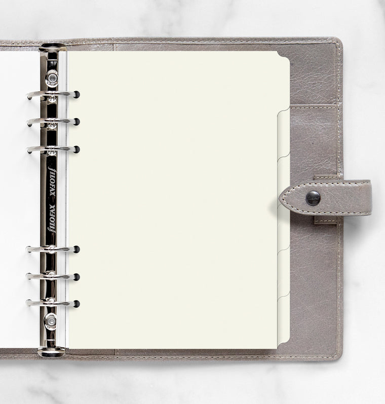 Filofax Cotton Cream Dividers - A5