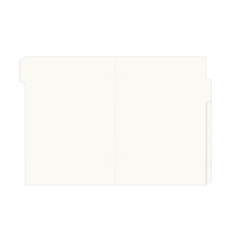 Filofax Cotton Cream Dividers - A5