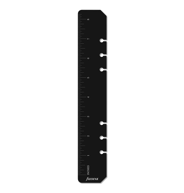 Filofax Ruler Ruler Page Marker Black A5 - Filofax – Filofax AP