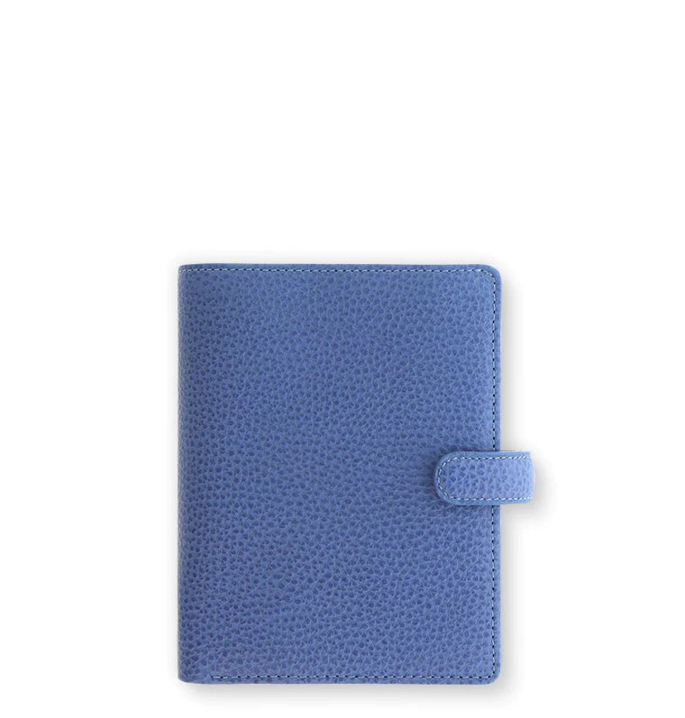 Filofax Finsbury Pocket Leather Organiser in Vista Blue