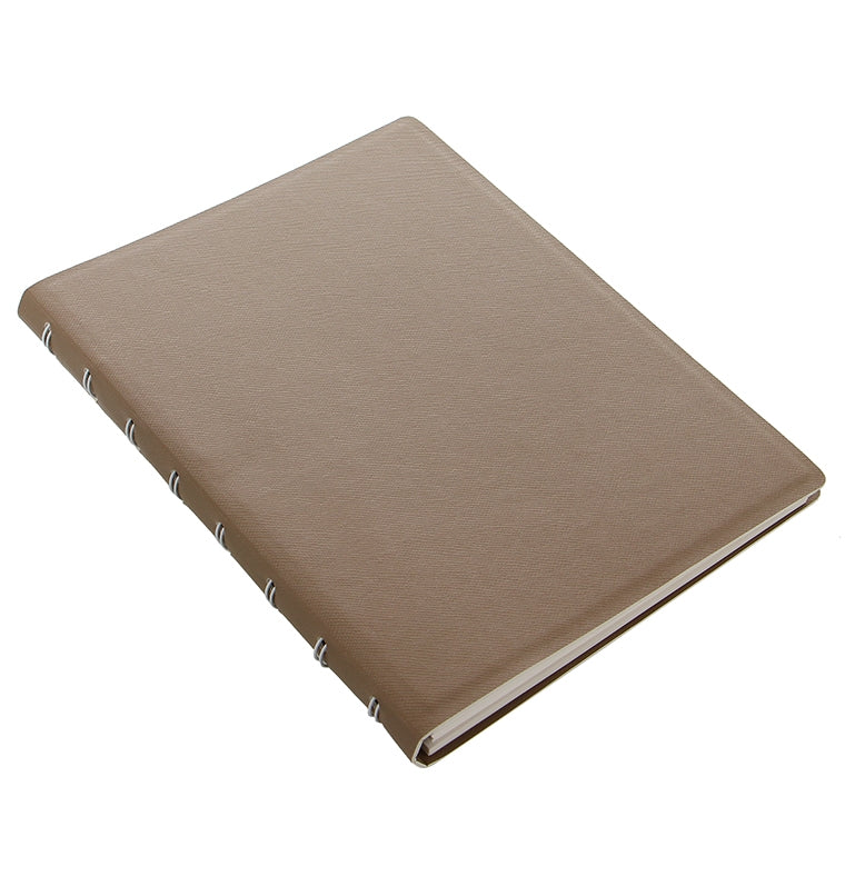 Filofax Saffiano A5 Refillable Notebook in Fawn