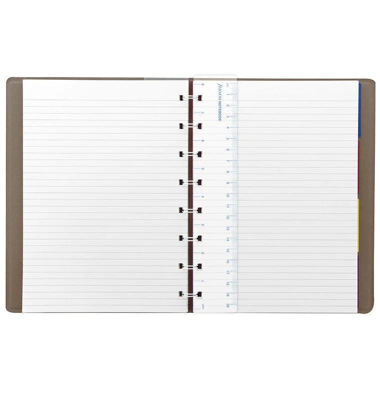 Filofax Saffiano A5 Refillable Notebook in Fawn