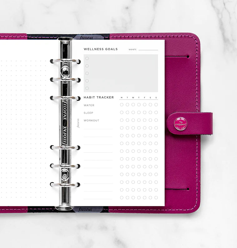 Filofax Wellness Tracker Refill