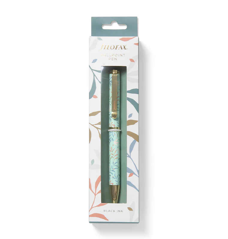 Filofax Botanical Ballpoint Pen in packaging