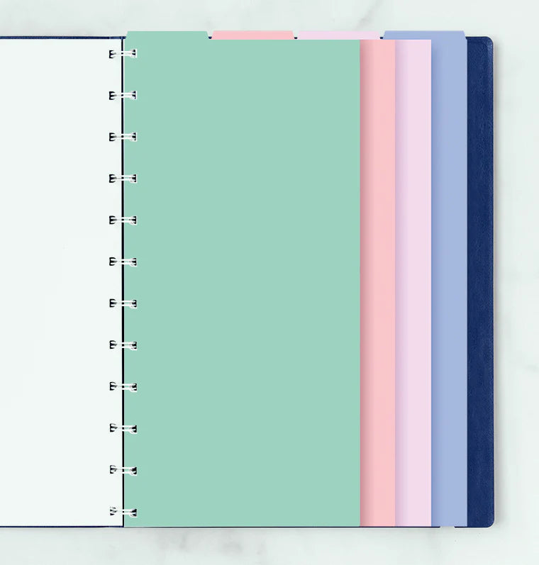 Pastel A4 Notebook Dividers by Filofax