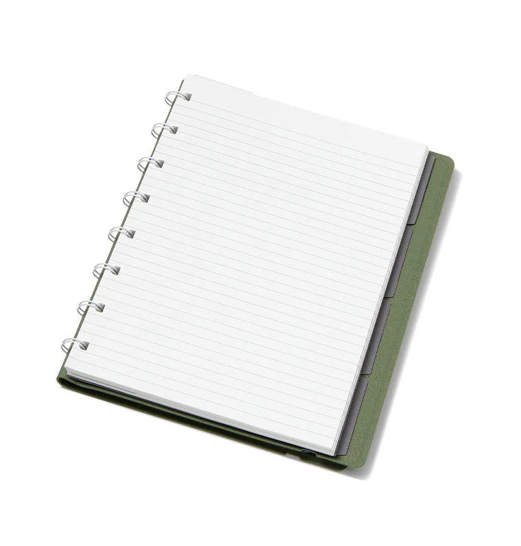 Filofax Contemporary A5 Refillable Notebook in Jade Green with movable pages