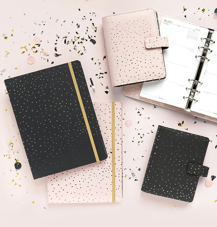 Confetti Organisers and Notebooks by Filofax