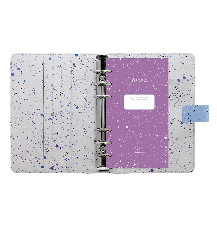 Expressions Sky Blue Personal Organiser, open view