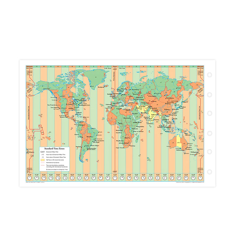 Filofax Map Insert World Map Refill Pocket - Filofax – Filofax AP