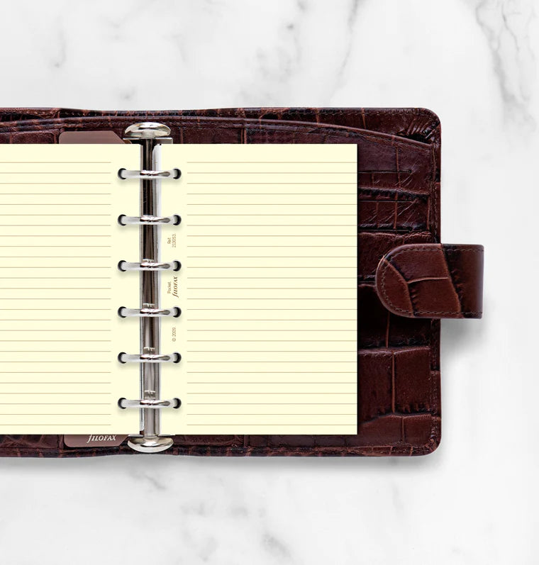 Cotton Cream Ruled Notepaper Refill Pocket - Filofax – Filofax AP