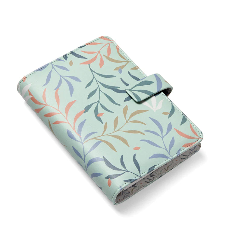 Filofax Botanical Personal Organiser in Mint - leaf design