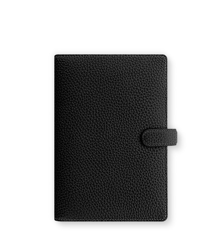 Filofax 2021 Finsbury Black A5 Grained Leather 6 Seychelles