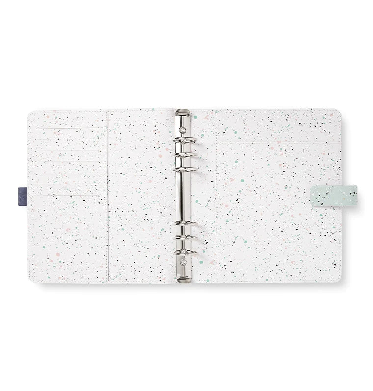 Expressions A5 Organiser in Mint, inside with slip and card pockets