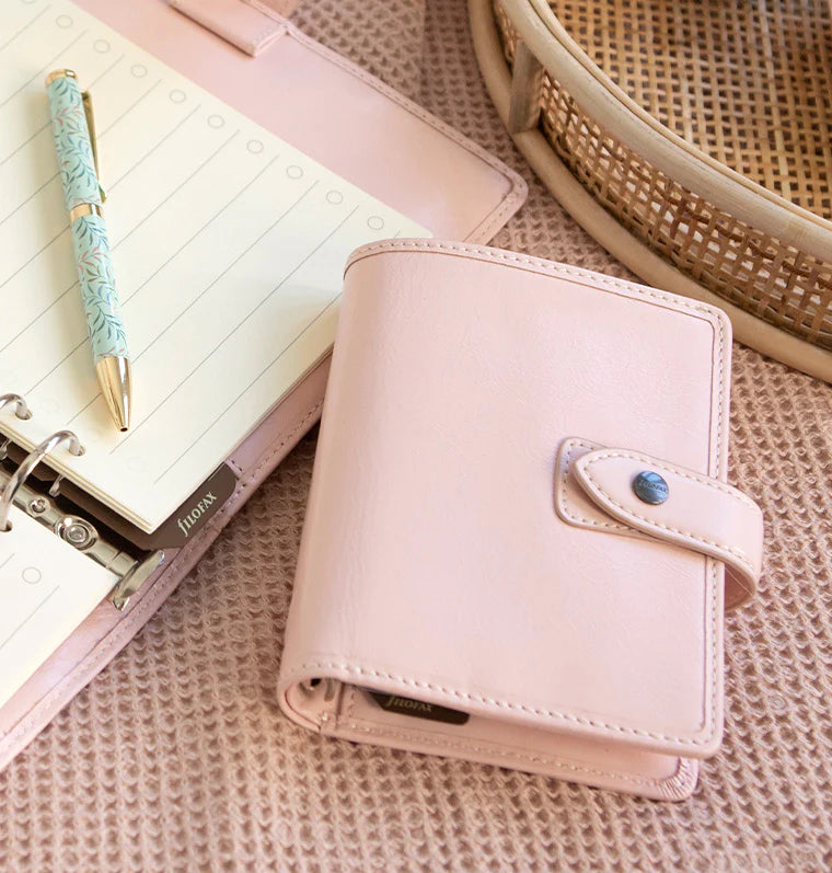 Filofax Leather Malden Collection - Personal Organiser in Pink