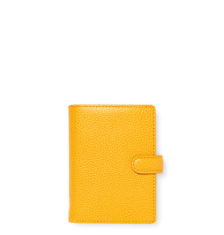 Filofax Finsbury Mini Leather Organiser in Yellow