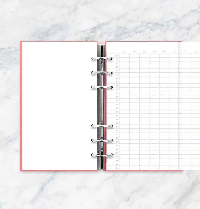 Clipbook Undated Year Planner Refill - Personal size - Filofax