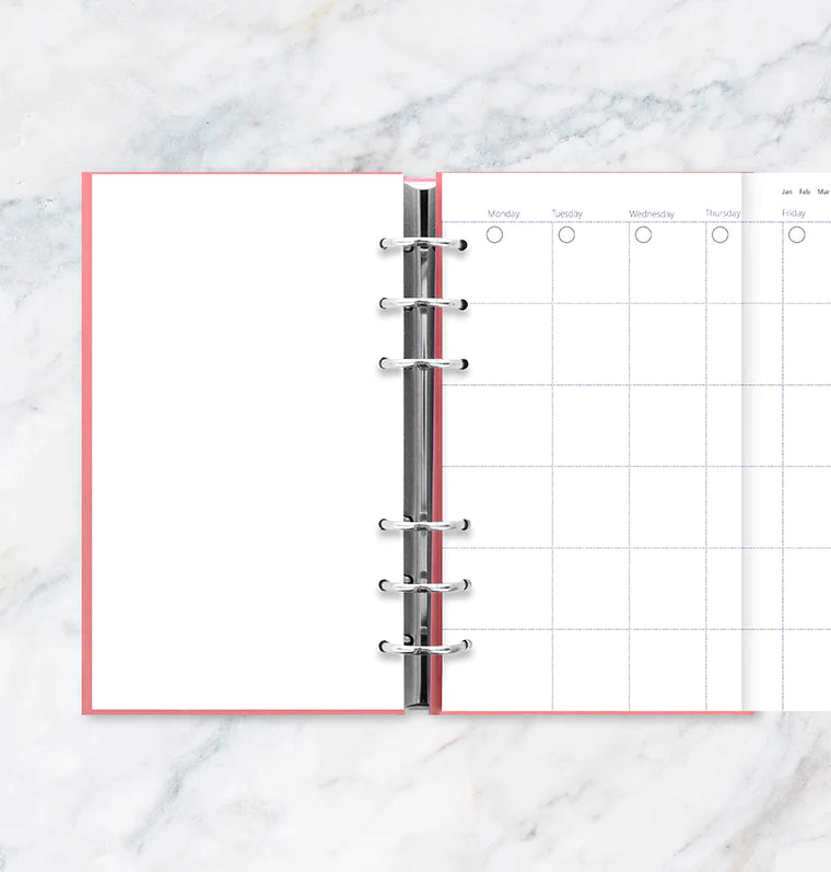 Clipbook Undated Month Planner Refill - Personal size - Filofax