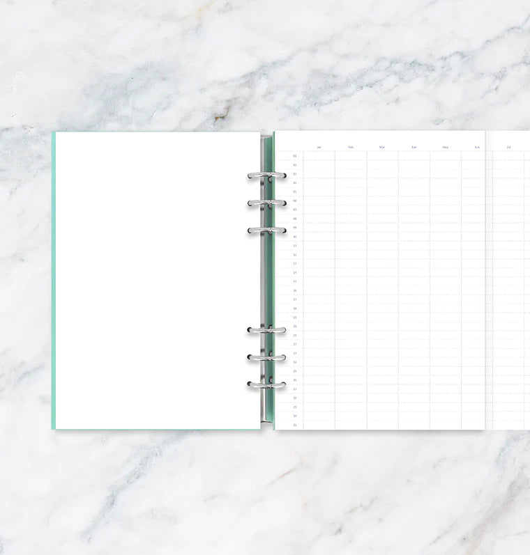Clipbook Undated Year Planner Refill - A5 size - Filofax