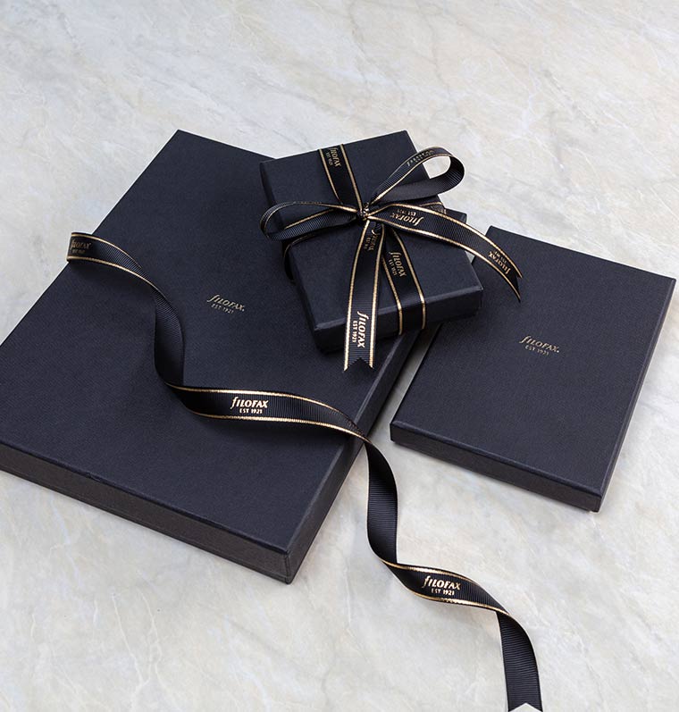 Elegant Filofax boxes supplied with Chester Collection