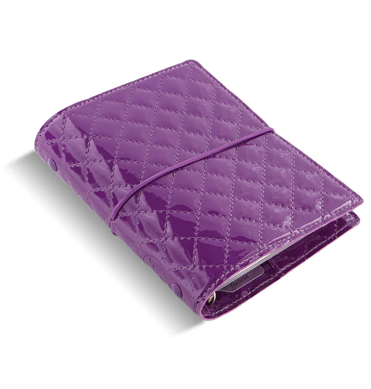Domino Luxe Purple Pocket Filofax Organiser