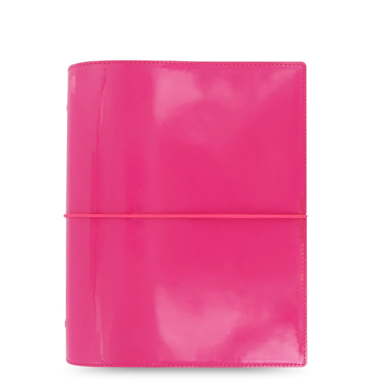Domino Patent A5 Organiser  Hot Pink
