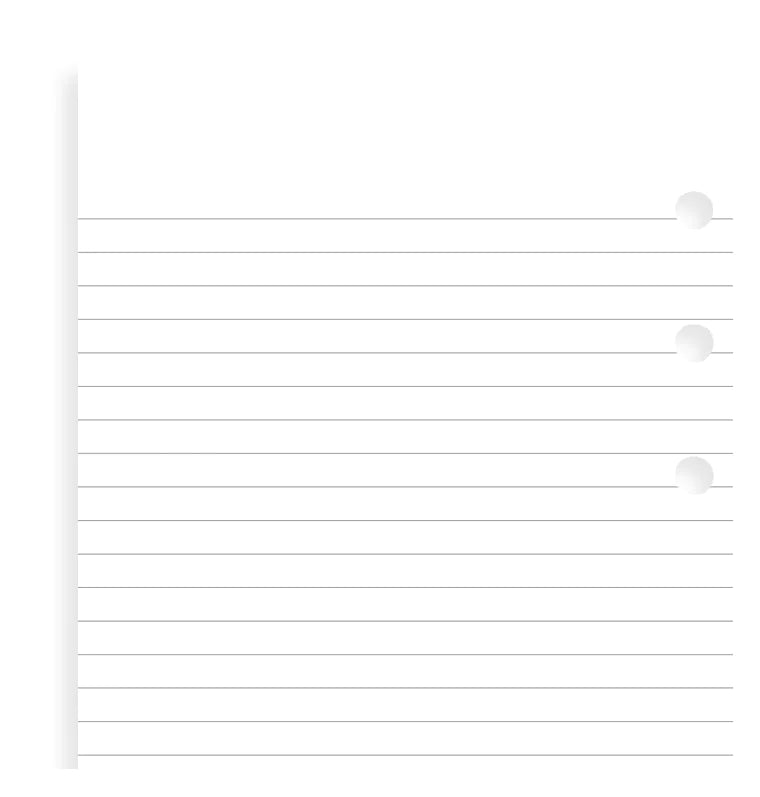 White Ruled White Ruled Notepaper Refill Personal - Filofax – Filofax AP
